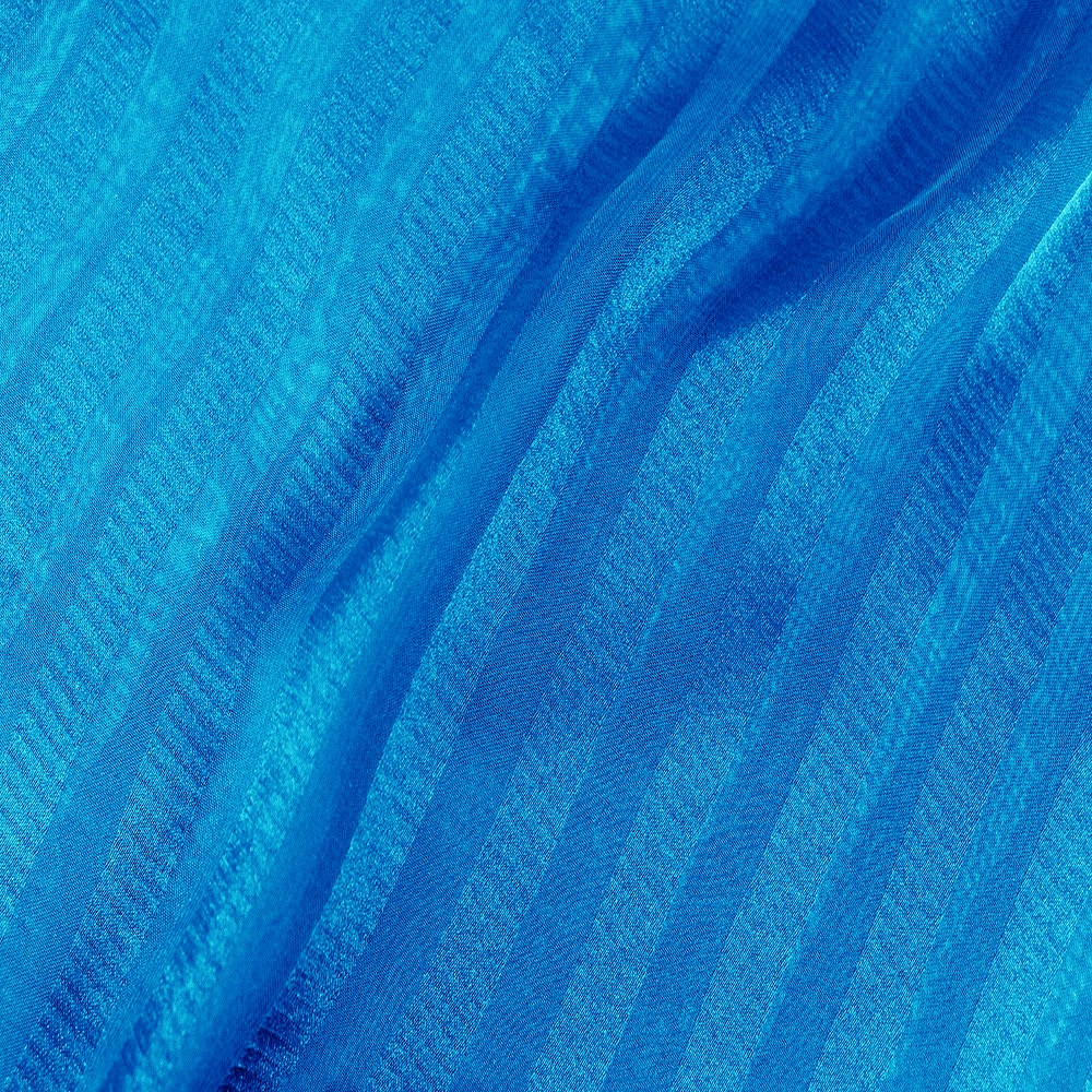 Striped Chiffon Jacquard Blue