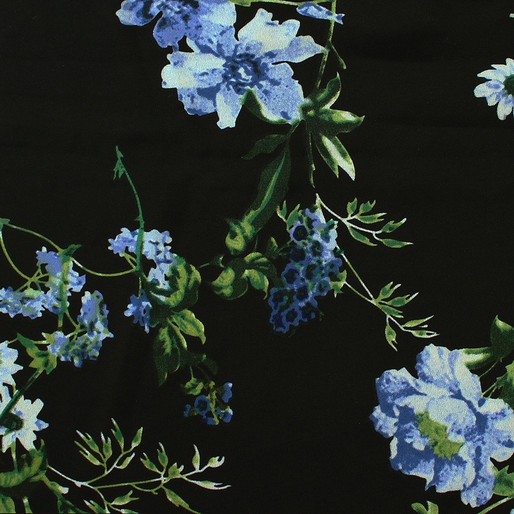 Superior Georgette Print Cluster Floral