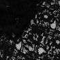Floral Corded Lace Black