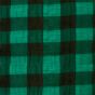 Large Check Chiffon Yoryu Teal Black
