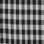 Medium Check Chiffon Yoryu Black White