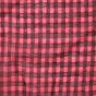Small Check Chiffon Yoryu Coral Black