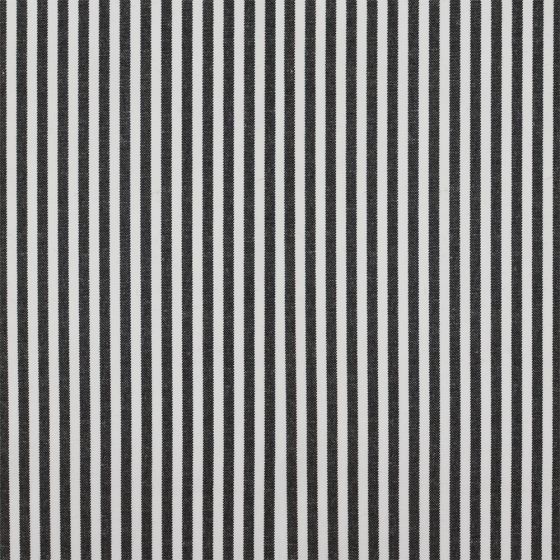 Cotton Poplin Medium Stripe Black