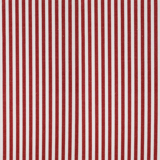 Cotton Poplin Medium Stripe Red