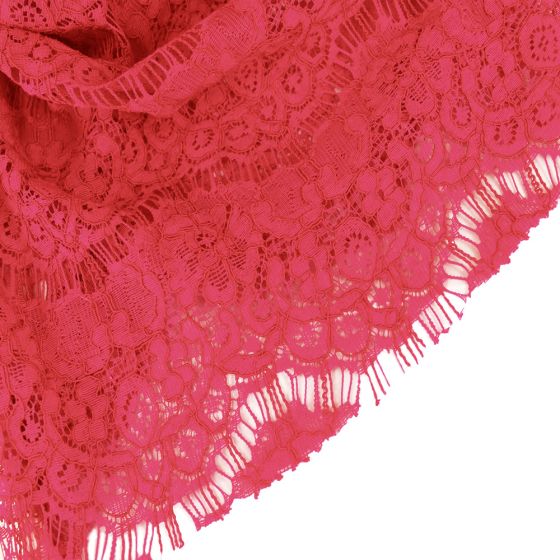 Eyelash Lace Pink Coral