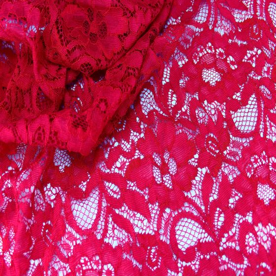 Floral Corded Lace Berry