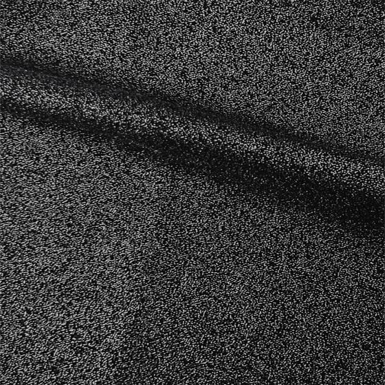 Foiled Georgette - Black Silver Foil