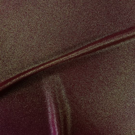 Foiled Georgette - Burgundy Gold Foil