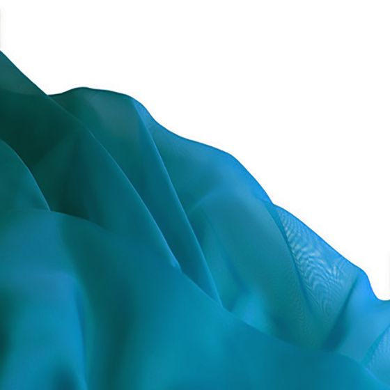 Hi Multi Chiffon Petrol Green