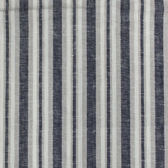 Linen Block Stripe Navy