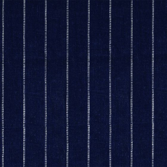 Linen Dotted Stripe Navy
