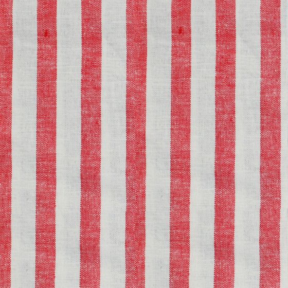 Linen Stone Washed Stripe Red