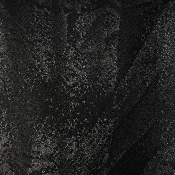 Poly Satin Animal Jacquard SM-3620 Black