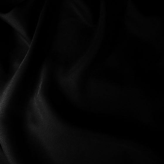 Satin Chiffon Black