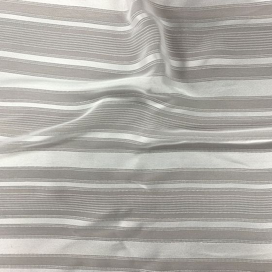 Chiffon With Satin Stripe and Lurex SM-2456 Ivory