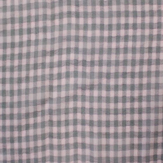 Small Check Chiffon Yoryu Blush Grey