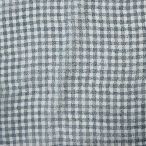 Small Check Chiffon Yoryu Grey Ivory