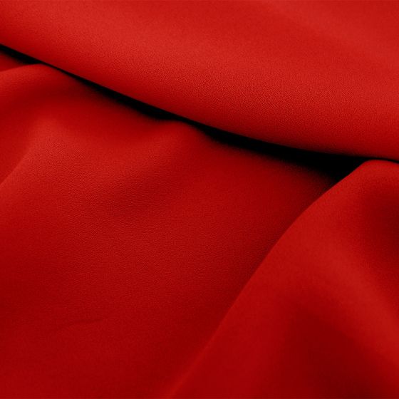 Superior Georgette Poppy Red