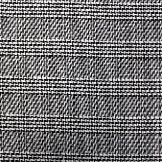 Woven Check NS-2000A D#6 Black White