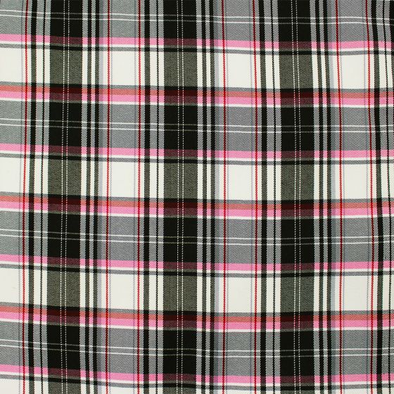 Woven Check Black Pink White