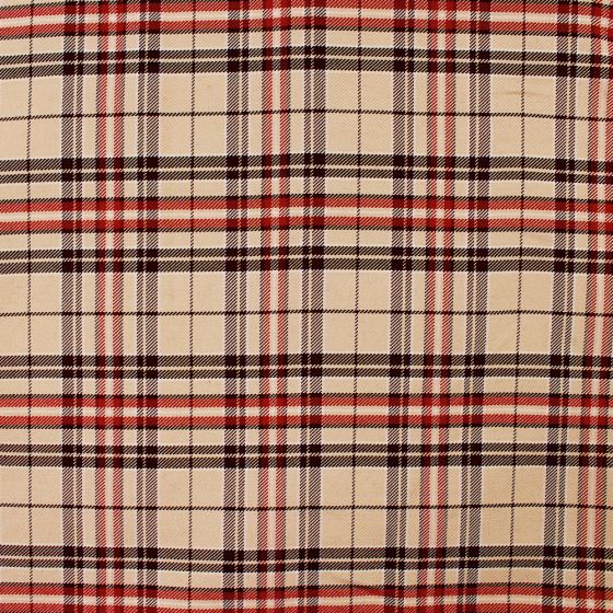 Woven Check Stone Black Red