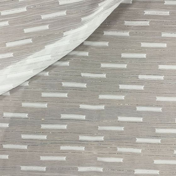 Yoryu Chiffon Dash Jacquard with Silver Lurex WPUR190032