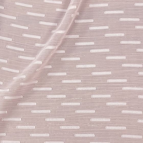 Yoryu Chiffon Dash Jacquard with Silver Lurex WPUR190032 - Pink