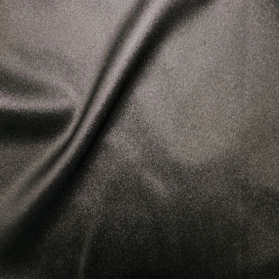 Zara Satin Back Crepe Foil Crepe Side Black Silver