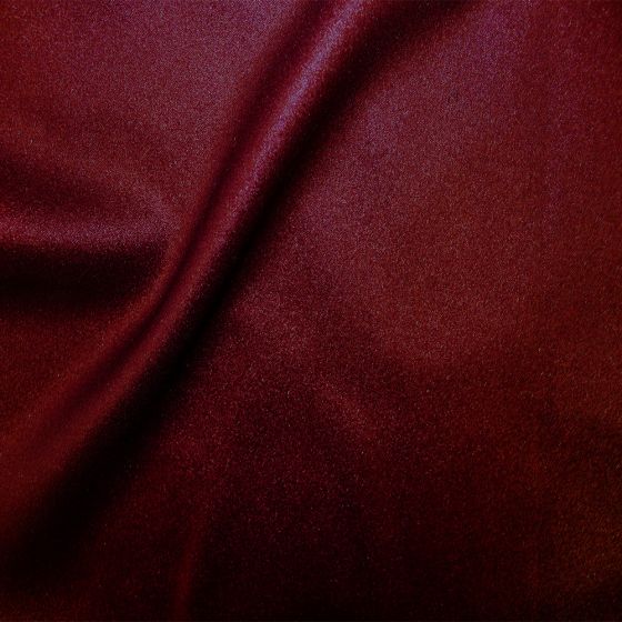 Zara Satin Back Crepe Foil Crepe Side Burgundy Burgundy