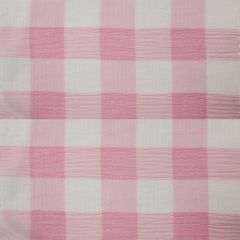 Large Check Chiffon Yoryu Pink White